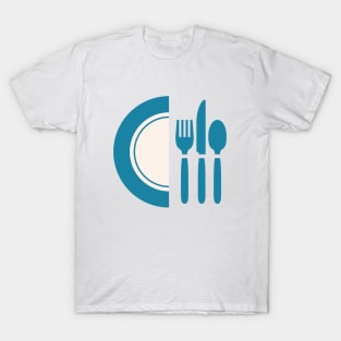 Meal Served Plate Ikon T-Shirt